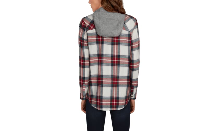Short sleeve flannel hoodie hot sale