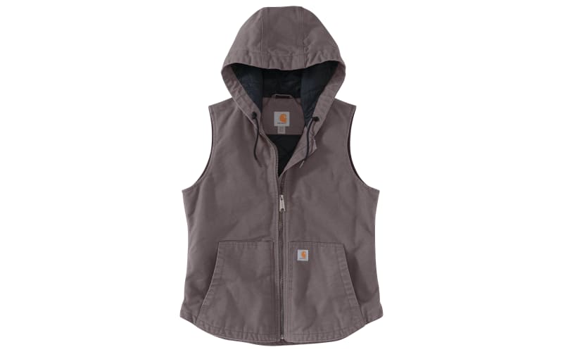 Carhartt Washed Duck Insulated Hooded Vest for Ladies | Mack's