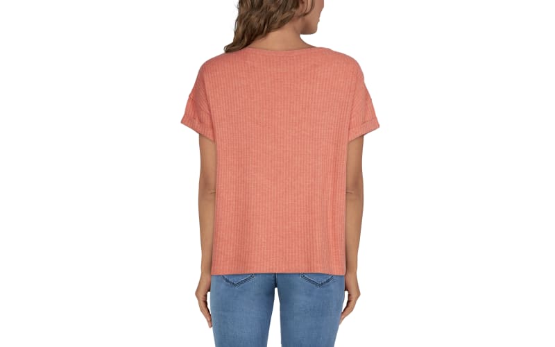 Natural Reflections Brush Creek Waffle Short-Sleeve T-Shirt for Ladies
