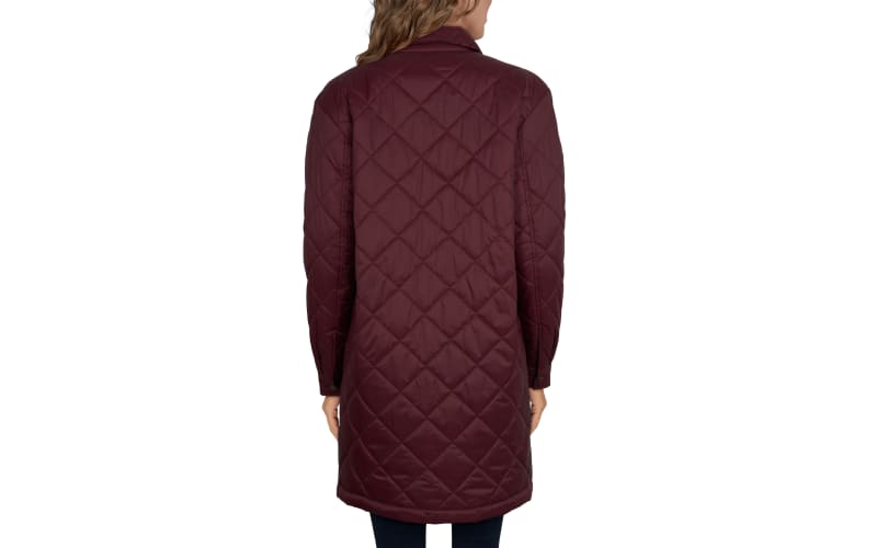 Lexington liv quilted long jacket store