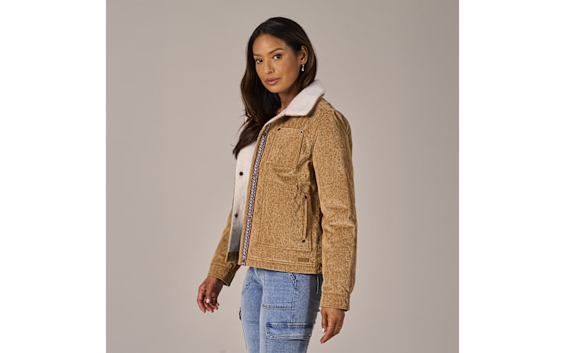 Natural Reflections Corduroy Trucker Jacket for Ladies - Tiger's