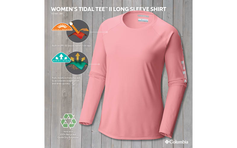 Columbia women's pfg tidal tee ii long sleeve shirt new arrivals
