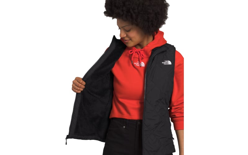 Red north face vest womens 2025