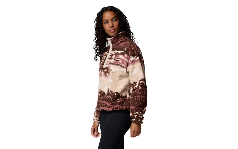 Columbia Helvetia II Printed Half-Snap Cropped Long-Sleeve