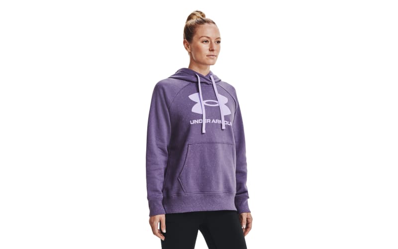 purple and pink under armour hoodie