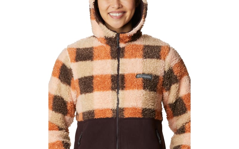 Columbia winter pass full zip fleece in beige sales