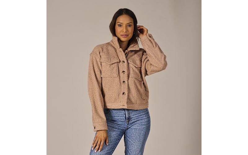 Natural Reflections Sherpa Cropped Shirt Jacket | Bass Pro Shops