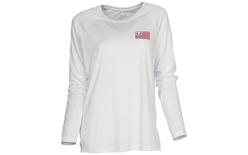 Huk and Bars Pursuit Small Logo Long-Sleeve Shirt for Ladies