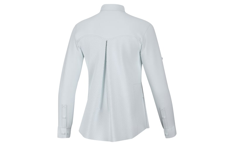 Huk Tide Point Long Sleeve Shirt in White | Size Large