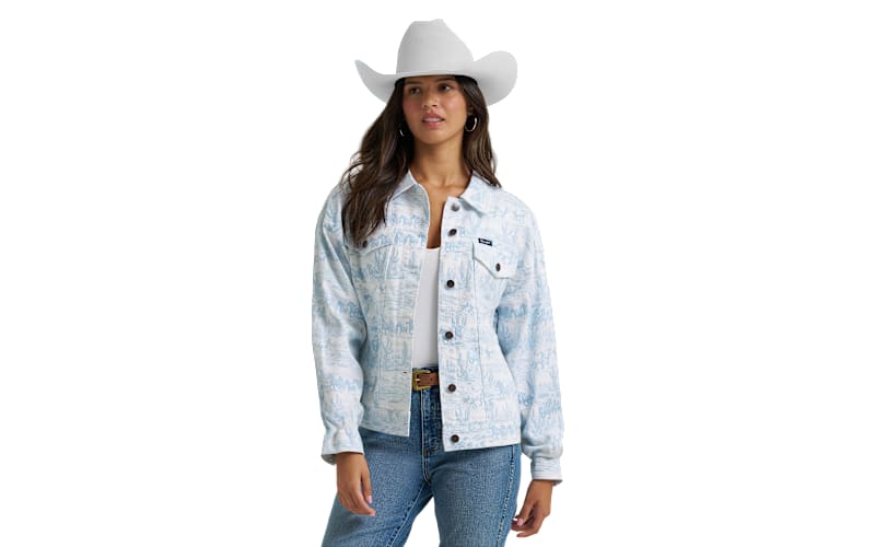 ジャケット・アウター gataouRAINBOW COUNTRY A-2 38 Wrangler Retro Country Toile Relaxed-Fit Denim Jacket | Bass Pro Shops
