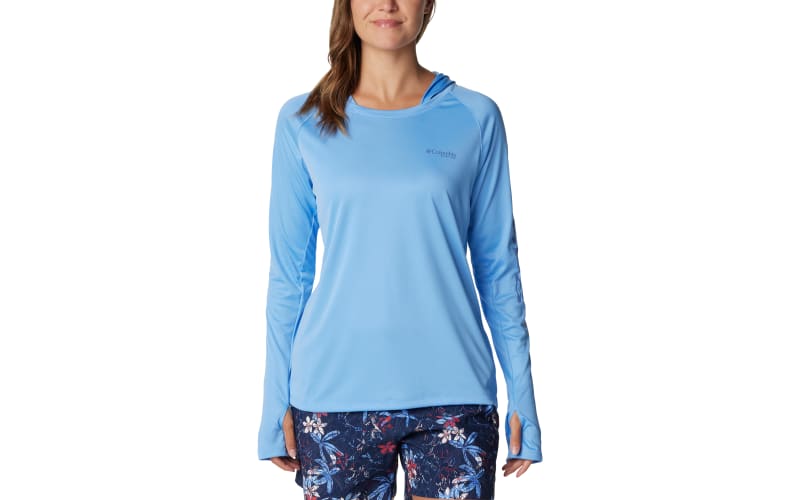 Sweat Columbia PFG Femme – Gris Moyen, Polaire, Col Montant (taille M)