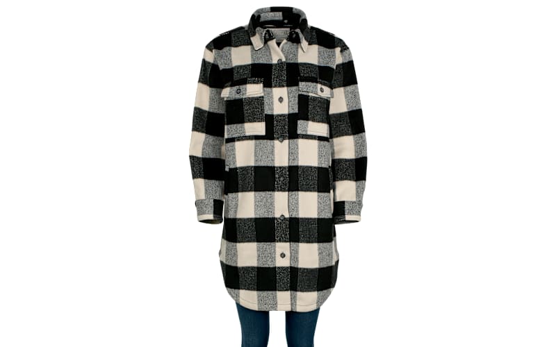 Natural Reflections Buffalo Plaid Long-Sleeve Shirt Jacket