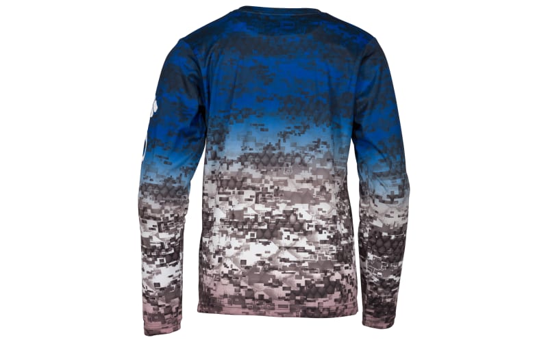 Columbia Super Terminal Tackle Digi Camo Fade Long-Sleeve Shirt for Kids