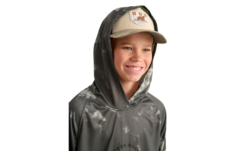 Huk Pursuit Novelty Large Mouth Social Club Hoodie for Kids | Cabela's
