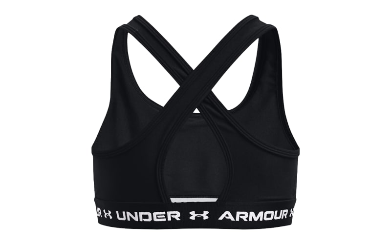 Under Armour Crossback Mid Solid Sports Bra for Girls