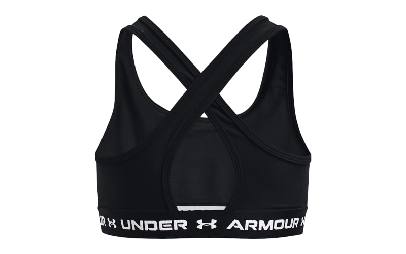 Under Armour girls' Crossback Solid sports bra