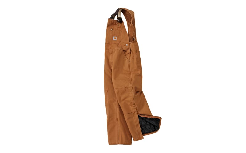 Carhartt Washed Duck Lined Bib Overalls for Boys