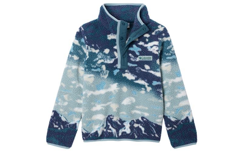 Columbia Helvetia II Printed Fleece Half-Snap Pullover for Kids