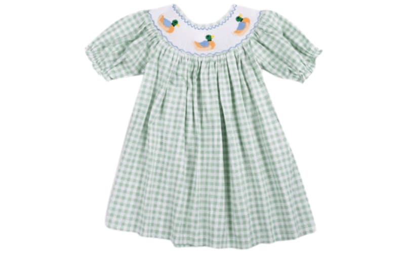 Mallard Knit Kate Dress for Toddlers - Green - 4T