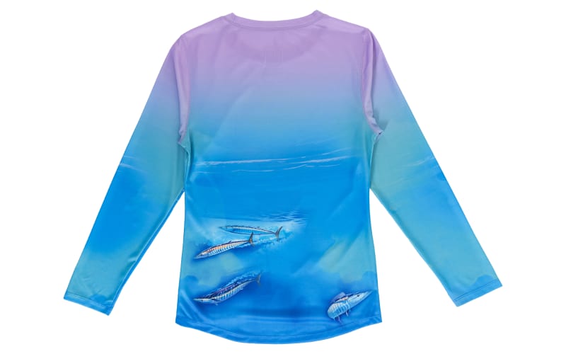 Guy Harvey Marlin Sun Protection Long-Sleeve T-Shirt for Girls