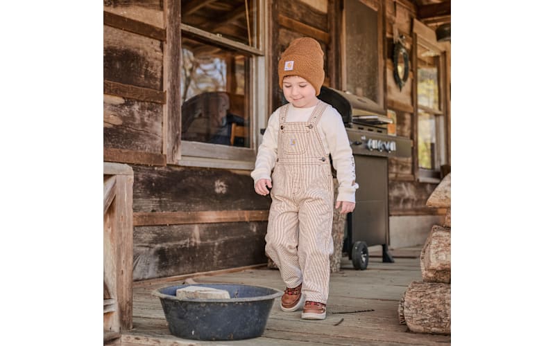 Carhartt Long-Sleeve T-Shirt and Stripe Overalls 2-Piece Set for 