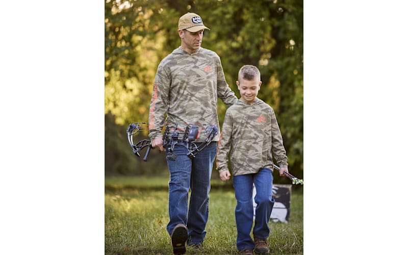Bass Pro Shops Camo Long-Sleeve Hooded T-Shirt for Kids | Bass Pro