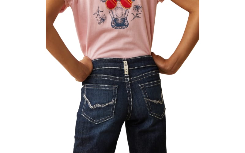 Ariat Girls R.E.A.L Ryki Wide Leg Jeans - Size: 7