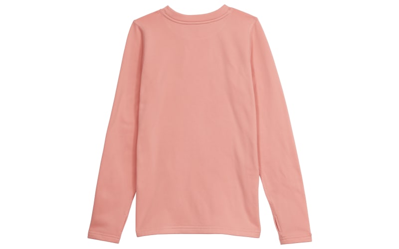 Pale Pink Long Sleeve Crew Neck T-Shirt