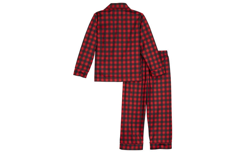 Teen Girls Christmas Long Sleeve Plaid Flannel Pajamas