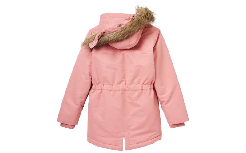 GIRL Pink Faux Fur Hooded Parka Jacket