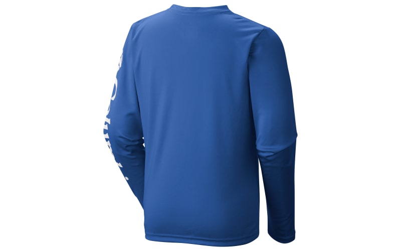 BCF Kids Fishing Shirt, Boy's Long Sleeve Blue Marlin Sport Athletic Size  12 Yth