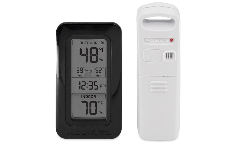 AcuRite® Wireless Indoor/Outdoor Digital Thermometer with Clock