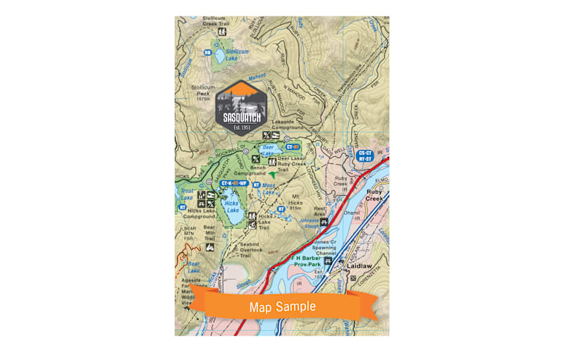 Backroad Mapbooks Squamish, Chilliwack and Merritt Waterproof