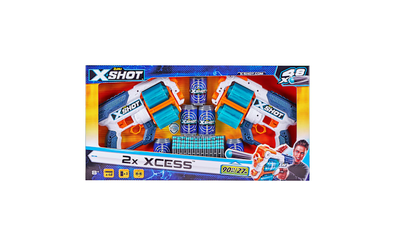 ZURU® X-Shot Excel Double Xcess Foam Dart Blaster Combo Pack