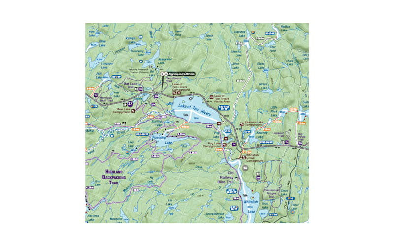 Backroad Mapbooks Algonquin Provincial Park Ontario Waterproof