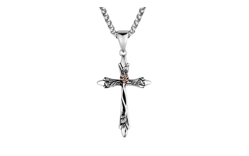 Montana Silversmiths Thorns and Roses Cross Necklace | Cabela's