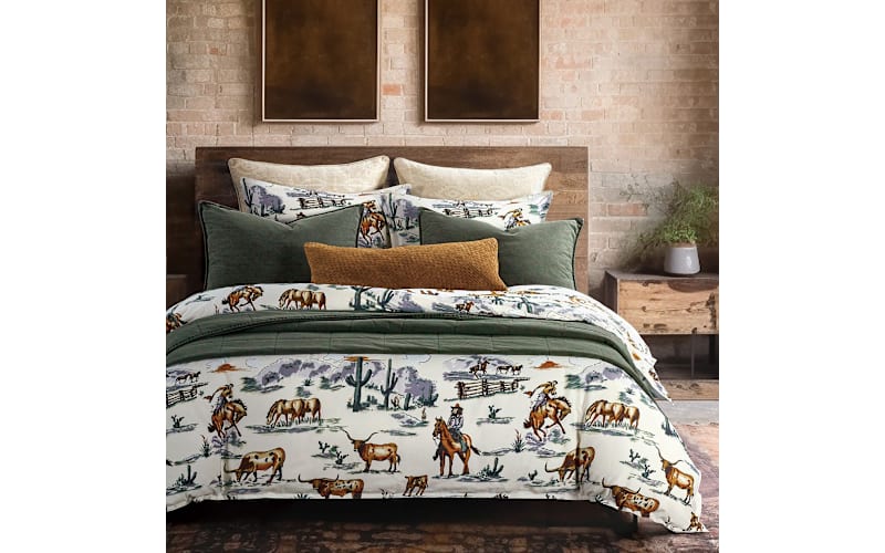 HiEnd Accents - Set copripiumino, Cotone Poliestere, Marrone, King