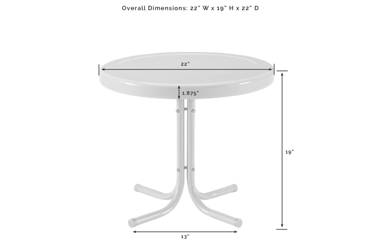 Crosley Griffith Outdoor Metal Side Table | Bass Pro Shops