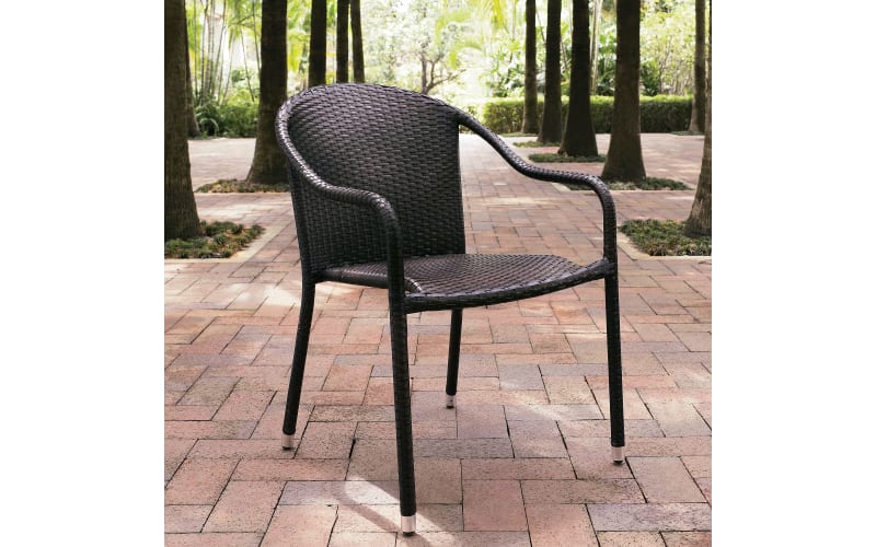 Crosley palm sales harbor wicker chairs