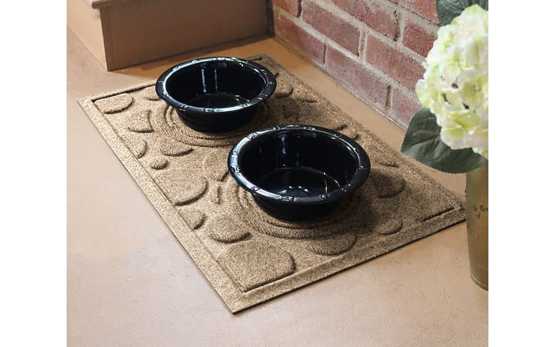 Waterhog dog bowl mat top