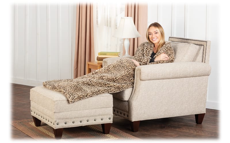 Throw blanket discount with foot pocket