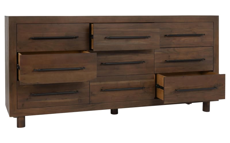brown 9 drawer dresser Large IKEA Hemnes Chest of Drawers – The Home Remedy Stroud main image 0