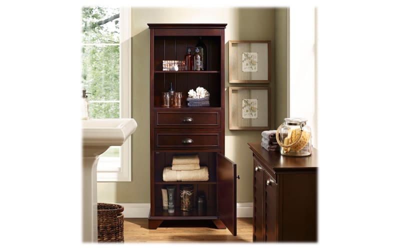 Crosley lydia shop tall cabinet