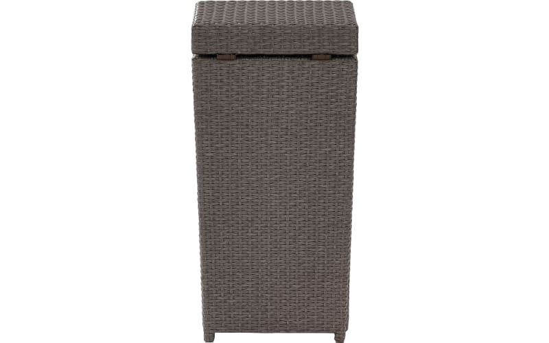 Palm Harbor Outdoor Wicker Storage Bin - Gray - Crosley