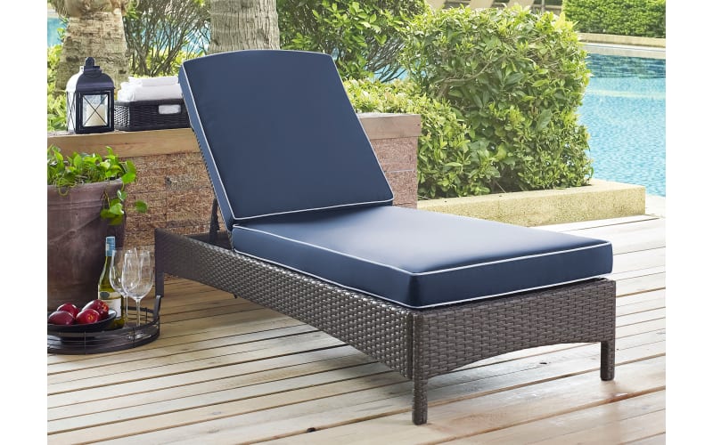 Crosley Palm Harbor Wicker Chaise Lounge Cabela s