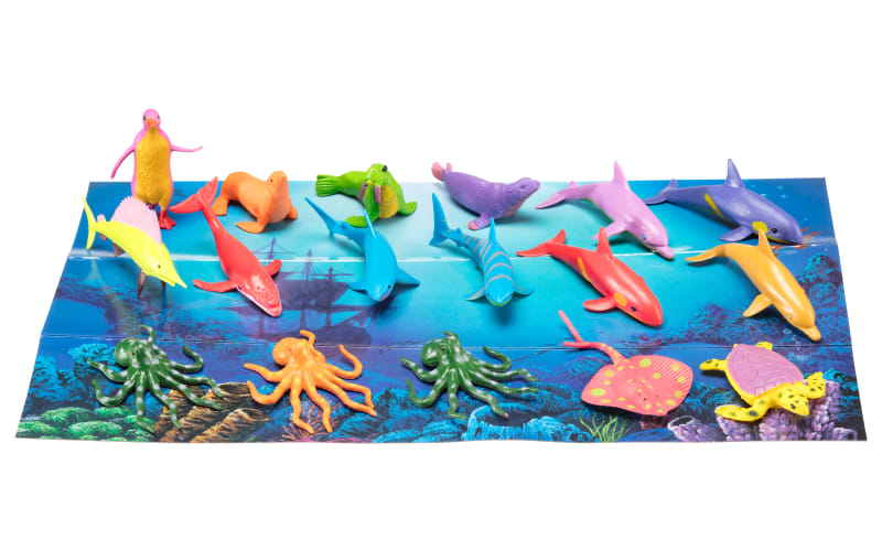 Wild Republic Nature Tube of Neon Aquatic Figurines Mack's