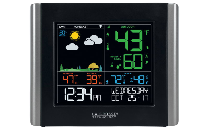 La Crosse Technology Weather Station Indoor Outdoor Thermometer