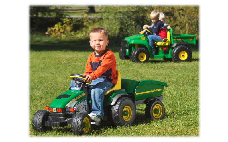 tafel Lengtegraad Kinderdag Peg-Perego John Deere Farm Tractor and Trailer Pedal Ride-On Toy for Kids |  Cabela's