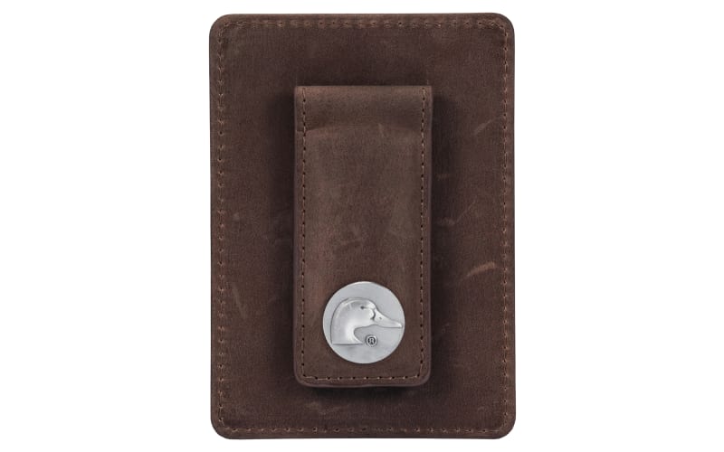 Ducks Unlimited Front Pocket Magnetic Money Clip Wallet - Brown Mocha