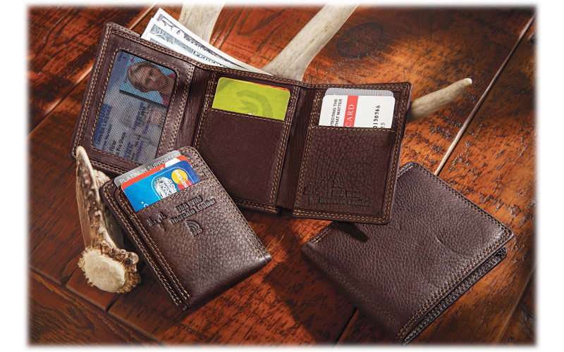 RedHead USA Wild Deerskin Leather Front Pocket RFID Wallet | Bass